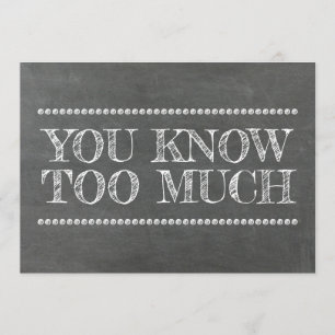 Invitación Chalkboard Bridesmaid / Maid of Honor Funny