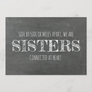 Invitación Chalkboard Bridesmaid / Propuesta de doncella de h