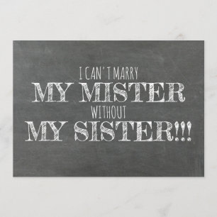 Invitación Chalkboard Bridesmaid / Propuesta de doncella de h