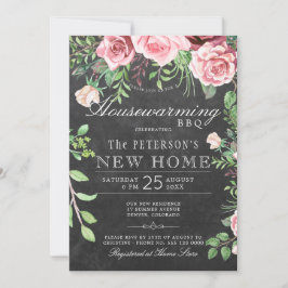 Invitación Chalkboard Chalkboard Charming Bbq de verano en un