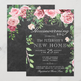 Invitación Chalkboard Chalkboard Charming Bbq de verano en un
