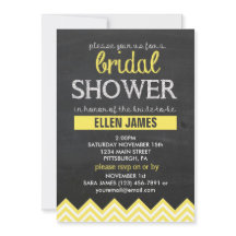 Chalkboard Chevron Bridal Shower amarillo