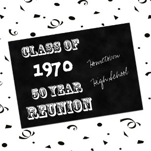 Invitación Chalkboard de cosecha de venado de Reunión de 50 a