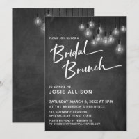 Chalkboard Edison enciende Brunch Nodal Moderno