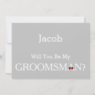 Invitación Chalkboard será nuestro Groomsman