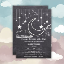 Chalkboard Twinkle Twinkle Little Star Baby Shower