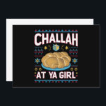 Invitación Challah En Ya Chica Funny Hanukkah Food Chanukah<br><div class="desc">Challah En Ya Chica Funny Hanukkah Food Chanukah</div>