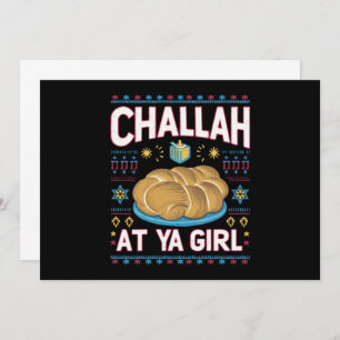 Invitación Challah En Ya Chica Funny Hanukkah Food Chanukah