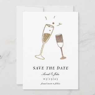 Invitación Champagne Caprichoso Salva la Fecha