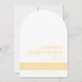 Invitación Champagne Coquette