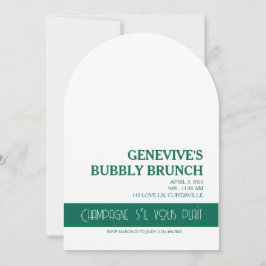 Invitación Champagne Coquette