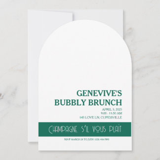Invitación Champagne Coquette
