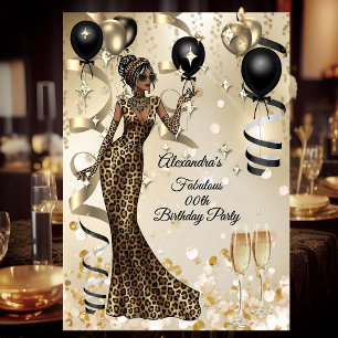 Invitación Champagne para la fabulosa celebración de cumpleañ