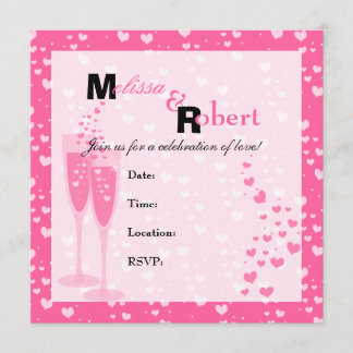 Invitación ¡Champagne rosa!