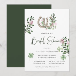 Invitación Champán de Boda Botánico de Tréboles Elegantes