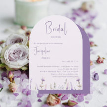 Champán de Novia Floral de Lavanda Arqueada