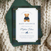 Champán de osito de peluche baby shower