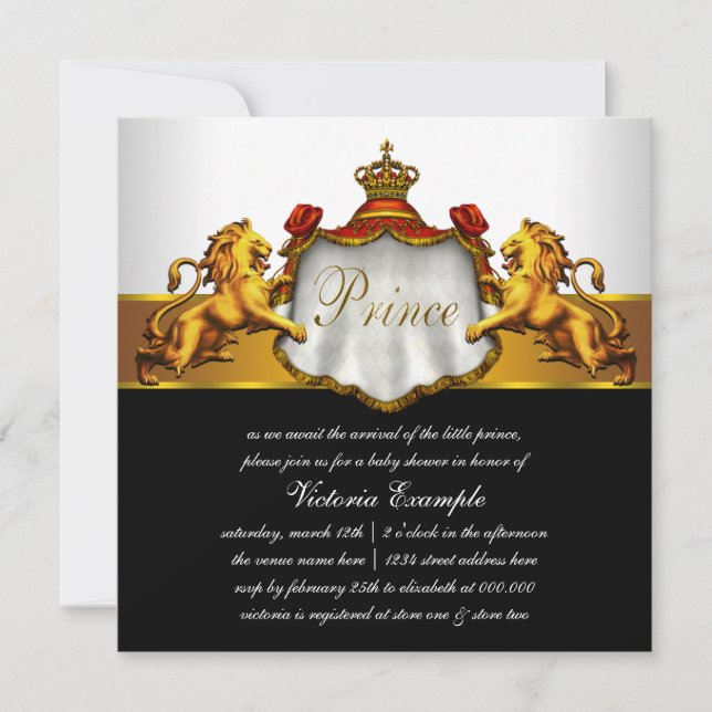 Invitación Champán de RoyalPrince (Anverso)