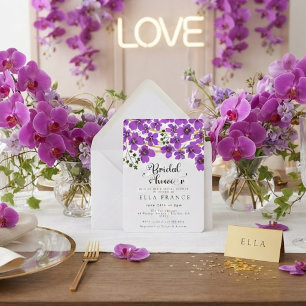 Invitación Champán Nupcial Floral Acuarela Moderna