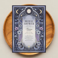 Champán Nupcial Floral Art Nouveau Luna Celestial