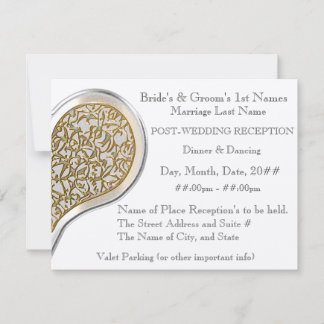 Invitación Champán (recepción metálica posterior a la boda)