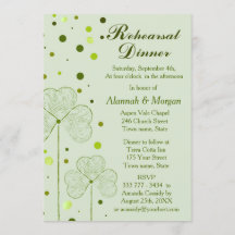 Chamrock Polka Dots Boda Ensayo Cena 2