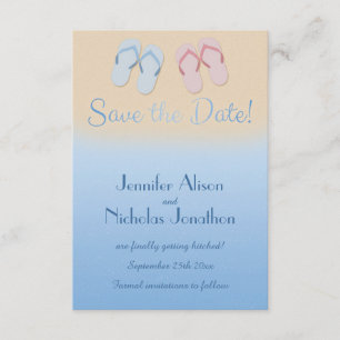 Invitación Chanclas divertidas modernas de playa Sandalias Gu