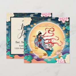 Invitación Chang'e en el Festival de Mediados de Otoño de la