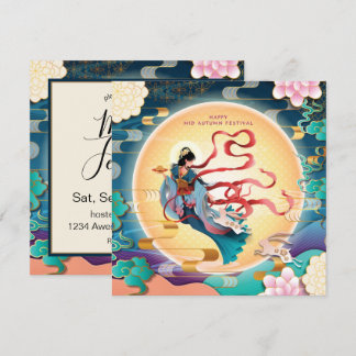 Invitación Chang'e en el Festival de Mediados de Otoño de la