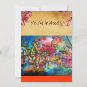 INVITACIÓN CHANSON DE ROLAND/ COMBATE DE KNIGHTS EN TORNEO