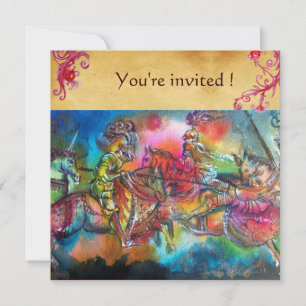 INVITACIÓN CHANSON DE ROLAND/ COMBATE DE KNIGHTS EN TORNEO