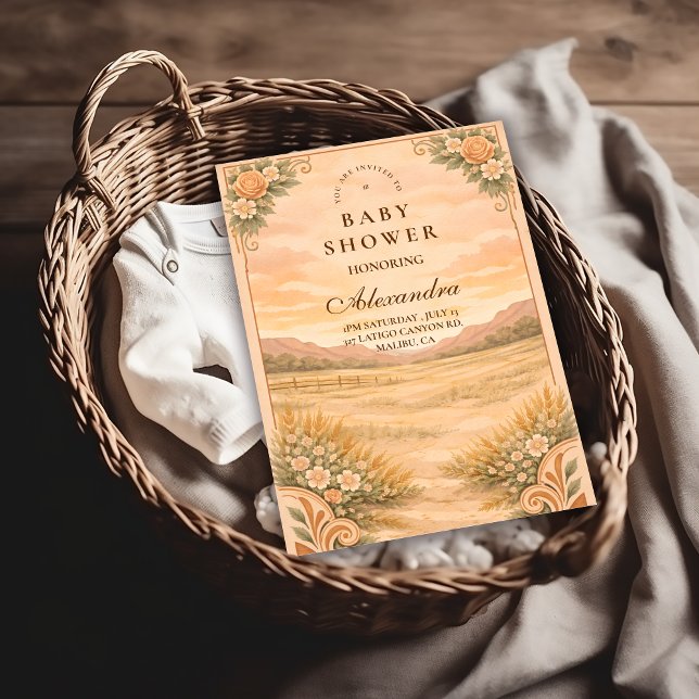 Invitación Chaparral de Bebé del Desierto Occidental (Subido por el creador)