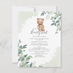 Invitación Chaparral Verde Para Baby Shower De Pareja