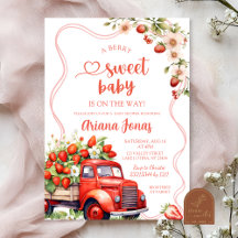 Chaparritos de Camiones de Fresa Verano Baby Showe