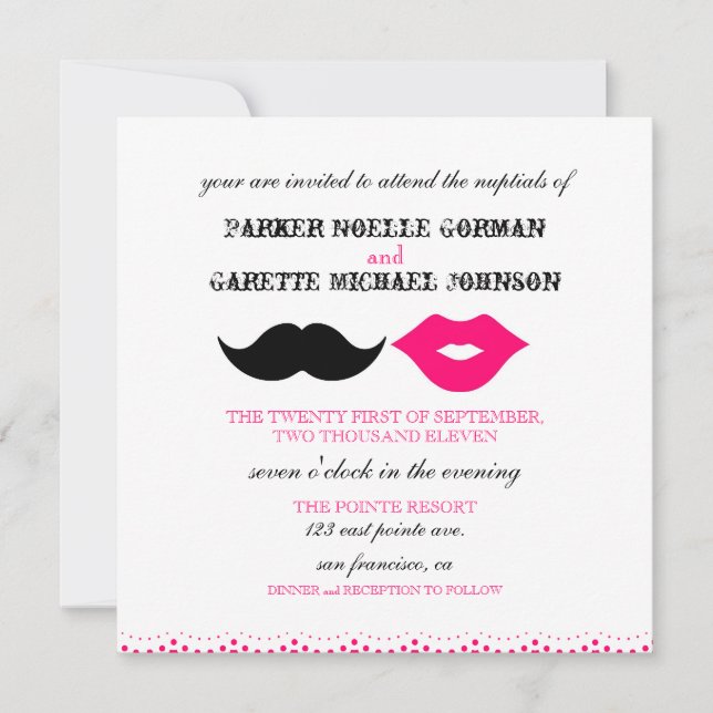 INVITACIÓN CHAPLIN - ROSA (Anverso)