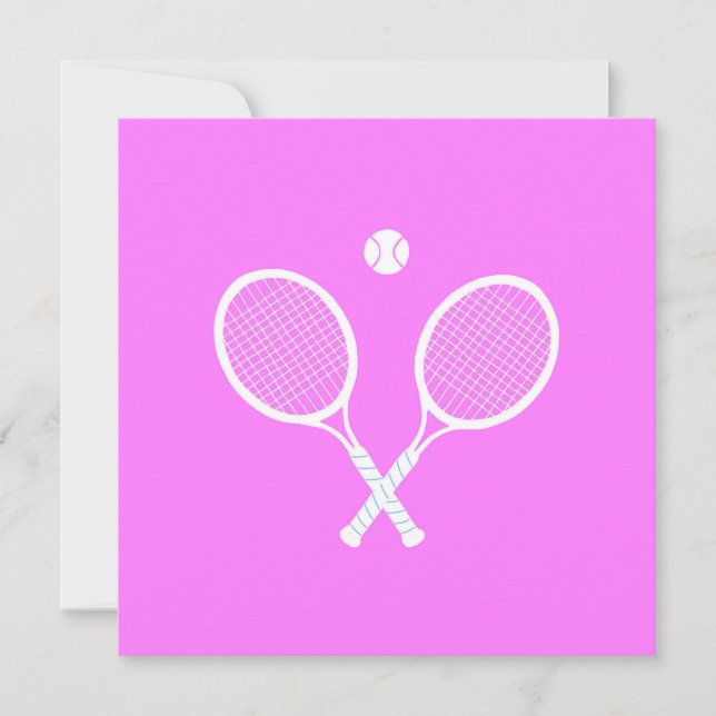 Invitación Chaquetas de tenis y bolas (Anverso)