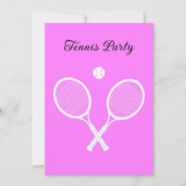 Invitación Chaquetas de tenis y Fiesta de bolas personalizada
