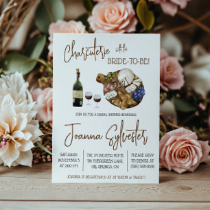 Invitación ¡Charcutería con la novia! Despedida de soltera