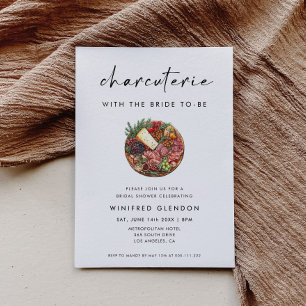 Invitación Charcutería con la Novia Despedida de Soltera