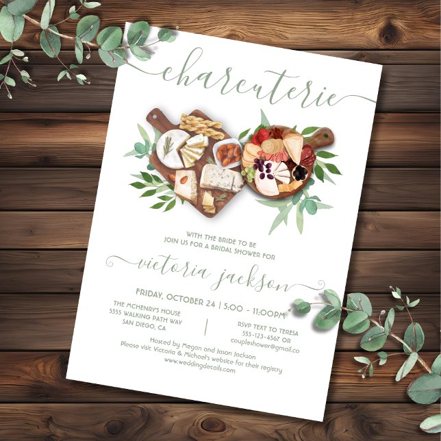 Invitación Charcuterie Board Bridal Shower (Subido por el creador)