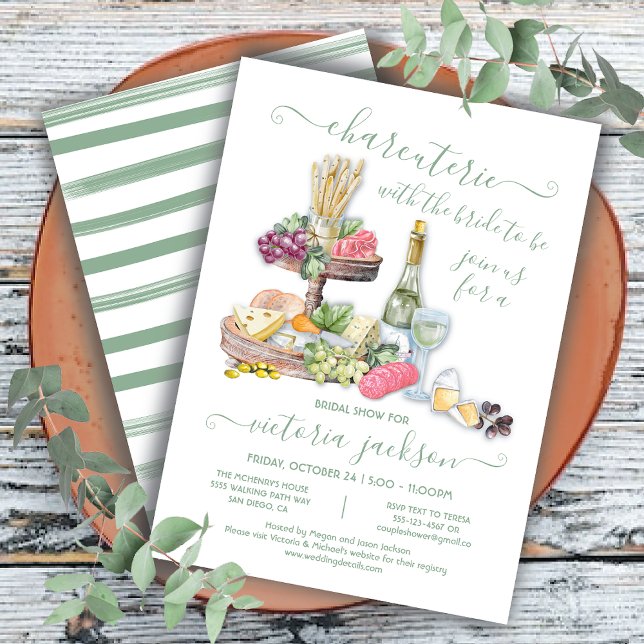 Invitación Charcuterie Board Tiered Tray Bridal Shower (Subido por el creador)