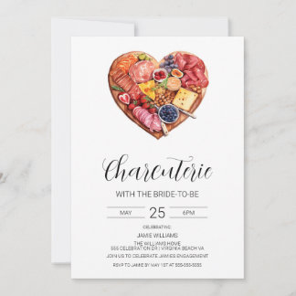 Invitación Charcuterie Bridal Shower Invitation