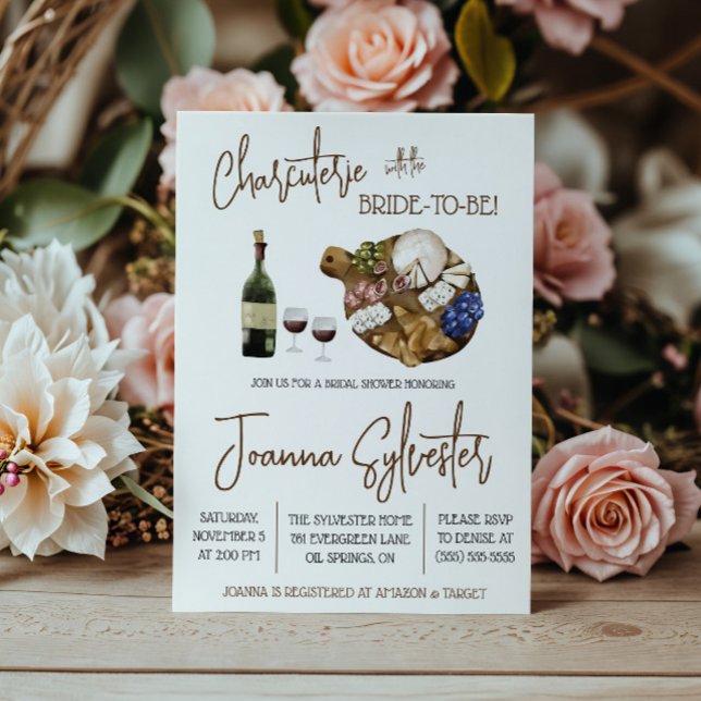 Invitación Charcuterie con la futura novia. Despedida de solt (Subido por el creador)