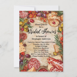 Invitación Charcuterie Theme Bridal Shower