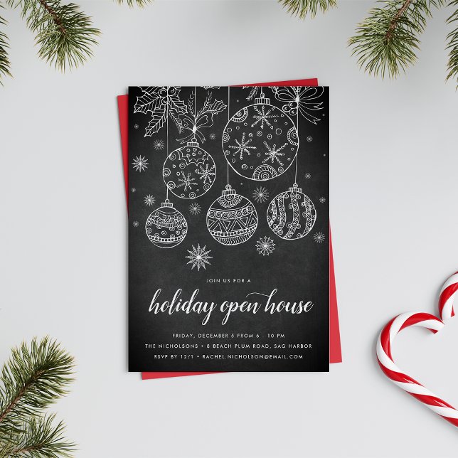 Invitación Charla festiva | Fiesta de Holiday Open House (Subido por el creador)