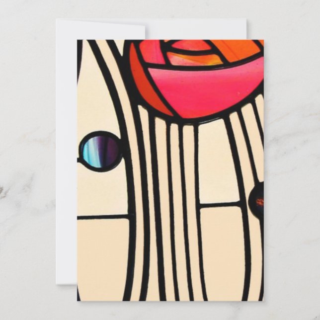 Invitación Charles Rennie Mackintosh StainGlass (Anverso)