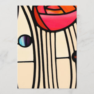 Invitación Charles Rennie Mackintosh StainGlass