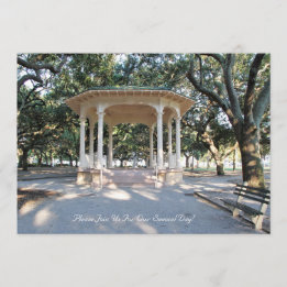 Invitación Charleston Carolina del Sur, Gazebo, Batería