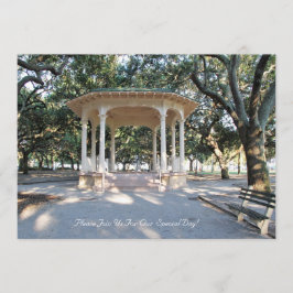 Invitación Charleston Carolina del Sur, Gazebo, Batería