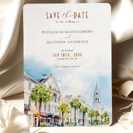 Invitación Charleston Carolina del Sur salva la fecha